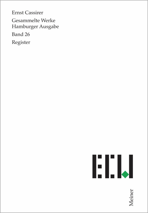 Register -  Ernst Cassirer