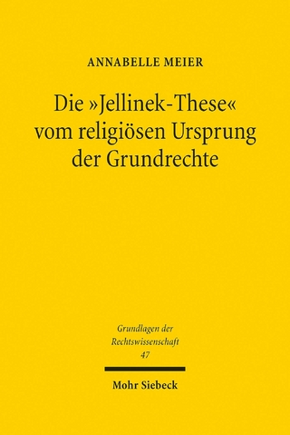 Die 'Jellinek-These' vom religiösen Ursprung der Grundrechte