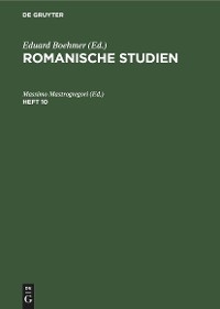 Romanische Studien. Heft 10 - 