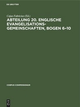 Abteilung 20. Englische Evangelisationsgemeinschaften, Bogen 6&ndash;10 - 