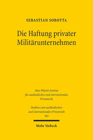 Die Haftung privater Militärunternehmen