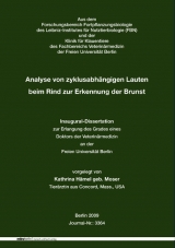 Analyse von zyklusabh&auml;ngigen Lauten beim Rind zur Erkennung der Brunst - Kathrina H&auml;mel geb. Moser