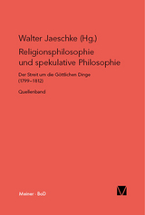 Religionsphilosophie und spekulative Theologie - 