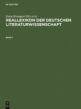 Reallexikon der deutschen Literaturwissenschaft - 
