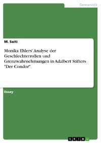 Monika Ehlers' Analyse der Geschlechterrollen und Grenzwahrnehmungen in Adalbert Stifters 