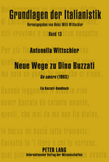 Neue Wege zu Dino Buzzati - Antonella Wittschier