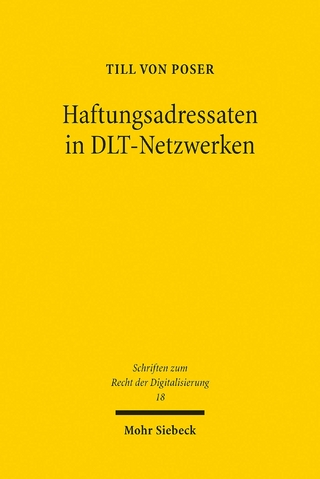 Haftungsadressaten in DLT-Netzwerken