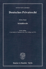 Deutsches Privatrecht. - Otto von Gierke