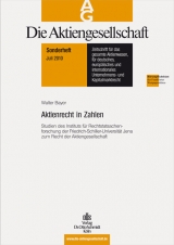 Aktienrecht in Zahlen - Walter Bayer