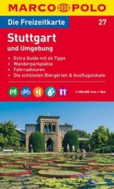 MARCO POLO Freizeitkarte Blatt 27 Stuttgart und Umgebung 1:100 000