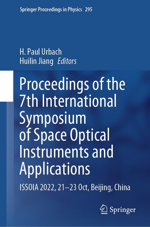 Proceedings of the 7th International Symposium of Space Optical Instruments and Applications - 