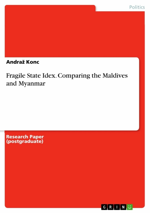 Fragile State Idex. Comparing the Maldives and Myanmar - Andraž Konc