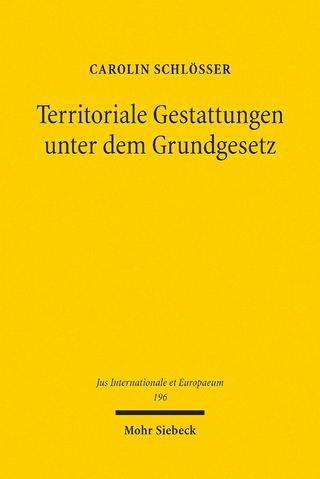 Territoriale Gestattungen unter dem Grundgesetz