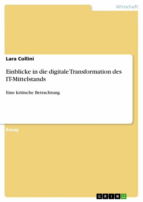 Einblicke in die digitale Transformation des IT-Mittelstands - Lara Collini