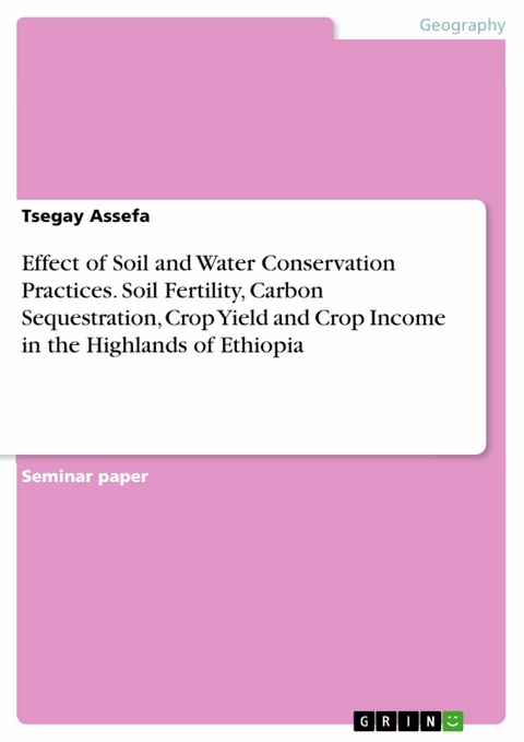 Effect of Soil and Water Conservation Practices. Soil Fertility, Carbon Sequestration, Crop Yield and Crop Income in the Highlands of Ethiopia - Tsegay Assefa