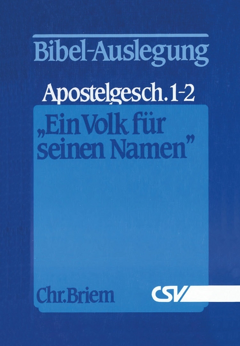 Ein Volk f&uuml;r seinen Namen - Christian Briem