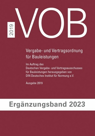 VOB Vergabe- und Vertragsordnung f&uuml;r Bauleistungen
