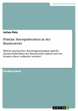 Prim&auml;re Stresspr&auml;vention in der Bundeswehr -  Julian Petz