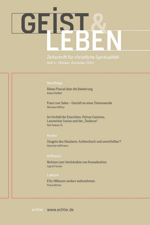 Geist & Leben 4/2023 - Christoph Benke