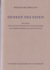 Denken des Einen - Werner Beierwaltes