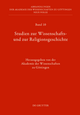 Studien zur Wissenschafts- und zur Religionsgeschichte