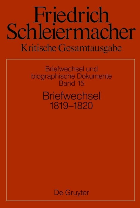 Briefwechsel 1819&ndash;1820 - 