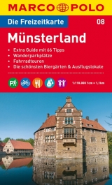 MARCO POLO Freizeitkarte Blatt 8 M&uuml;nsterland 1:110 000