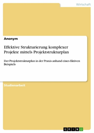 Effektive Strukturierung komplexer Projekte mittels Projektstrukturplan