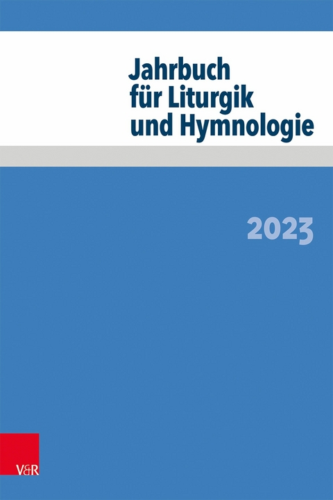 Jahrbuch f&uuml;r Liturgik und Hymnologie - 