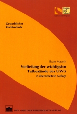 Vertiefung der wichtigsten Tatbest&auml;nde des UWG - Beate Maasch