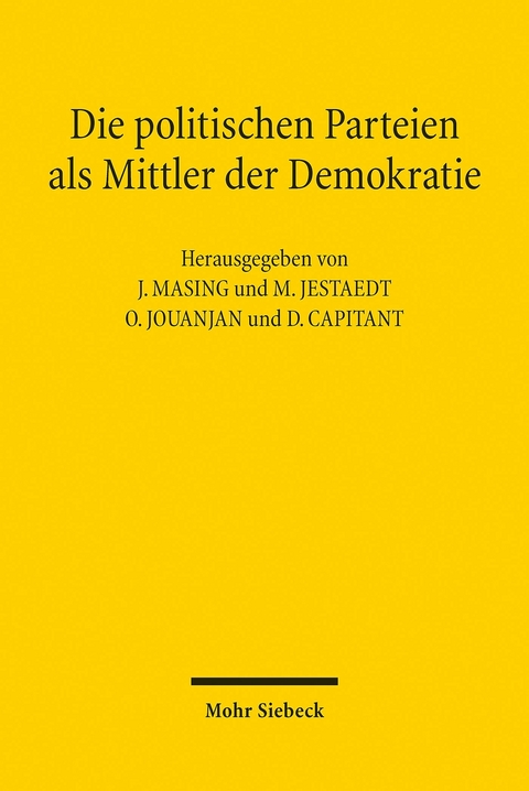 Die politischen Parteien als Mittler der Demokratie - 