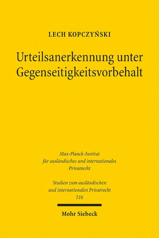 Urteilsanerkennung unter Gegenseitigkeitsvorbehalt