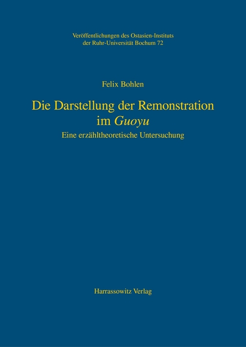 Die Darstellung der Remonstration im Guoyu -  Felix Bohlen