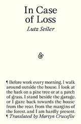 In Case of Loss -  Lutz Seiler