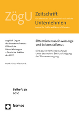 &Ouml;ffentliche Daseinsvorsorge und Existenzialismus - Frank Schulz-Nieswandt