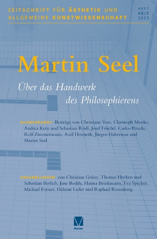 Zeitschrift für Ästhetik und Allgemeine Kunstwissenschaft, Band 68/2
