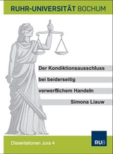 Der Kondiktionsausschluss bei beiderseitig verwerflichem Handeln - Simona Liauw