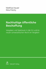 Nachhaltige &ouml;ffentliche Beschaffung - Matthias Hauser, R&eacute;ka Pisk&oacute;ty