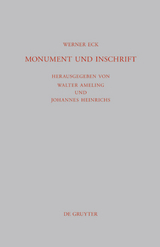 Monument und Inschrift - Werner Eck