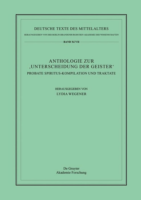 Anthologie zur &sbquo;Unterscheidung der Geister&lsquo; - 