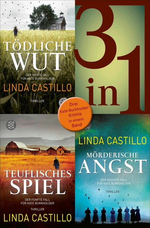 T&ouml;dliche Wut / Teuflisches Spiel / M&ouml;rderische Angst - Drei Kate-Burkholder-Krimis in einem Band - Linda Castillo