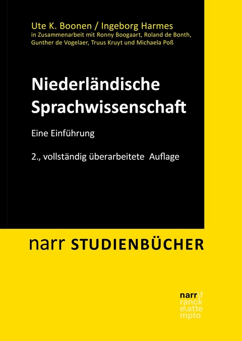 Niederländische Sprachwissenschaft - Ute Boonen, Ingeborg Harmes