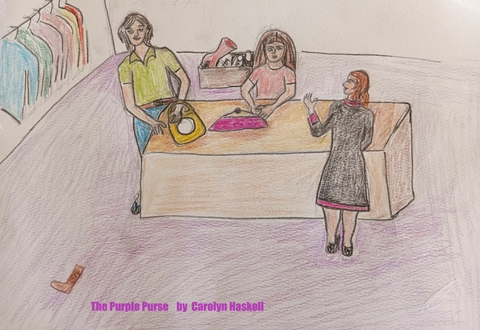 Purple Purse -  Carolyn Haskell