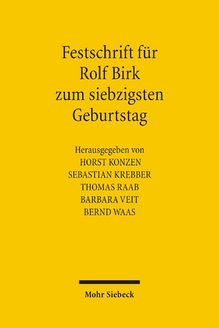 Festschrift für Rolf Birk zum siebzigsten Geburtstag