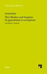 Über Werden und Vergehen -  Aristoteles