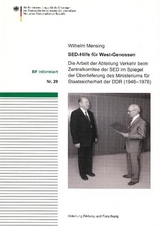 SED-Hilfe f&uuml;r West-Genossen - Wilhelm Mensing