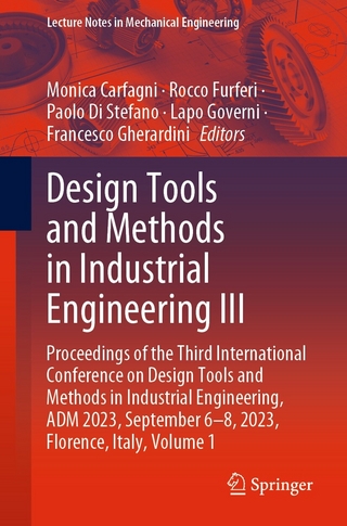 Design Tools and Methods in Industrial Engineering III
