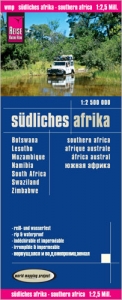 Reise Know-How Landkarte S&uuml;dliches Afrika (1:2.500.000) : Botswana, Lesotho, Mosambik, Namibia, S&uuml;dafrika, Swaziland, Simbabwe - Reise Know-How Verlag Reise Know-How Verlag Peter Rump