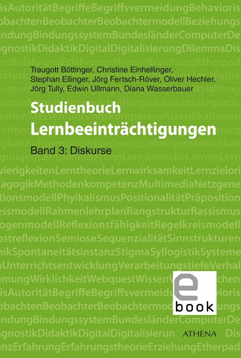 Studienbuch Lernbeeintr&auml;chtigungen - Oliver Hechler, Traugott B&ouml;ttinger, Edwin Ullmann, Christine Einhellinger, J&ouml;rg Fertsch-R&ouml;ver, J&ouml;rg Tully, Stephan Ellinger, Diana Wasserbauer
