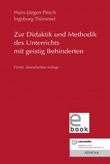 Zur Didaktik und Methodik des Unterrichts mit geistig Behinderten -  Hans-Jürgen Pitsch,  Ingeborg Thümmel